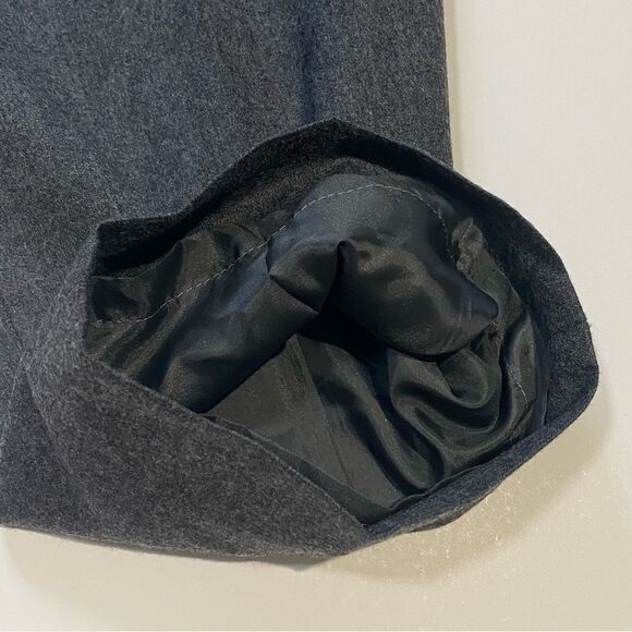 Vintage Talbots made Of Italian Fabric 100% Wool Pants Gray Women's Size 10 - Picture 13 of 15